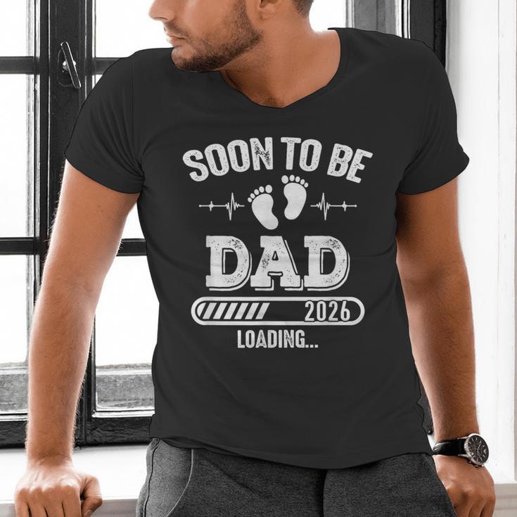 Soon To Be Dad 2026 Loading For Pregnancy Announcement Men's V-Neck T-Shirt