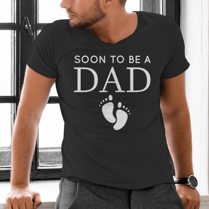 Soon To Be A Dad Unique Father For Would Be Daddy Men's V-Neck T-Shirt