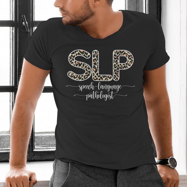Speech Therapy Graduation For CCC-SLP Therapist Men's V-Neck T-Shirt
