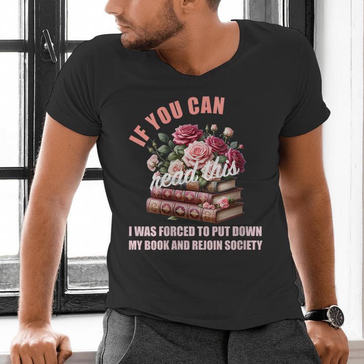 Spicy Book Lover Merch If You Can Read This Fairy Tales Now Men's V-Neck T-Shirt Spicy Book Lover Merch If You Can Read This Fairy Tales Now Men's V-Neck T-Shirt
