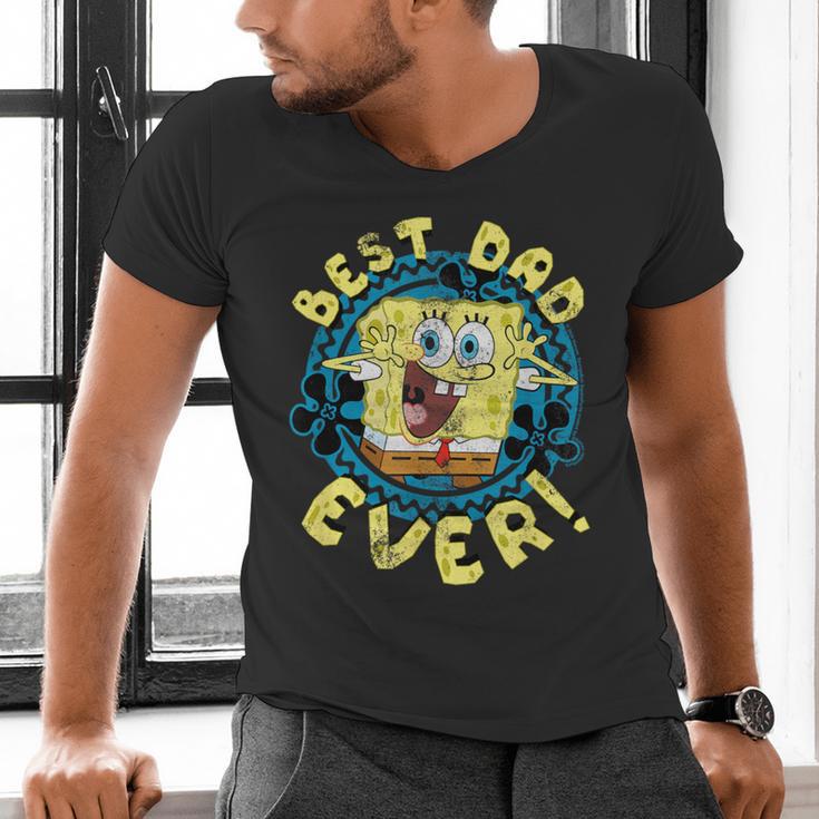 Spongebob Squarepants Father's Day Best Dad Ever Men's V-Neck T-Shirt