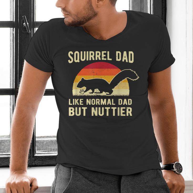 Squirrel Dad Pet Squirrel Owner Squirrel Lover Nuts Men's V-Neck T-Shirt