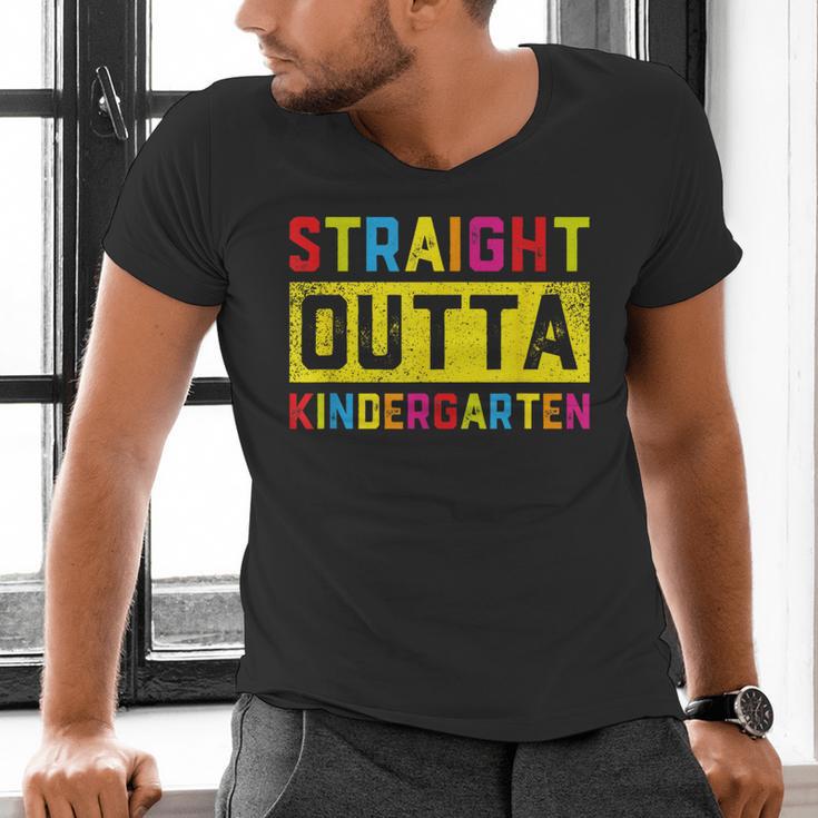 Straight Outta Kindergarten TShirt Graduation Kid Men's V-Neck T-Shirt
