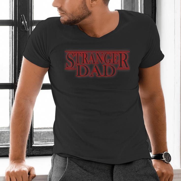 Stranger Dad Father's Day Or Birthday Themed Men's V-Neck T-Shirt