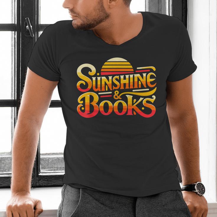 Sunshine & Books For Bookworm Summer Reading Men's V-Neck T-Shirt