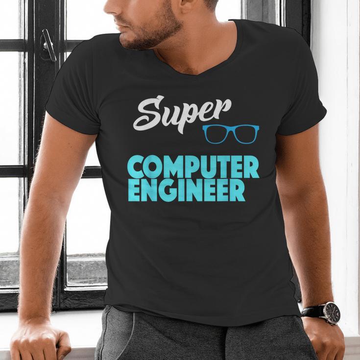 Super Computer Engineer New Job Graduation Men's V-Neck T-Shirt