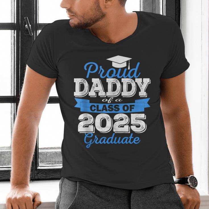 Super Proud Daddy Of 2025 Graduate Senior Graduation Family Men's V-Neck T-Shirt