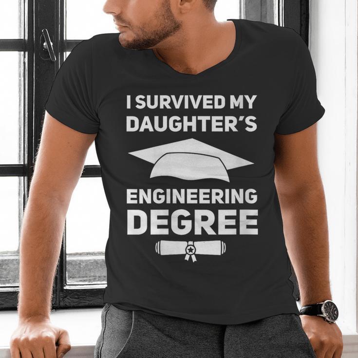 I Survived My Daughter's Engineering Degree Graduation Men's V-Neck T-Shirt