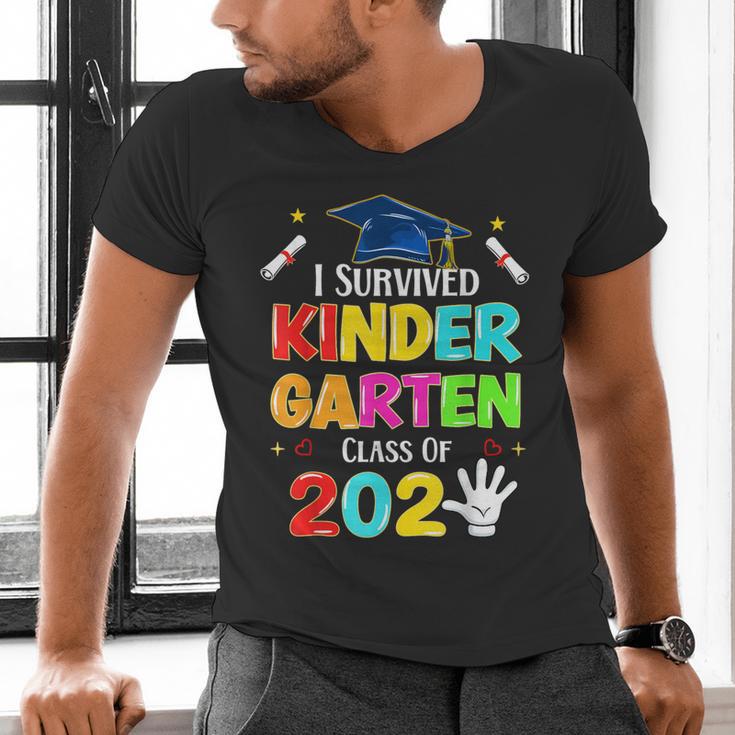 I Survived Kindergarten Graduation 2025 Graduate Boys Girls Men's V-Neck T-Shirt