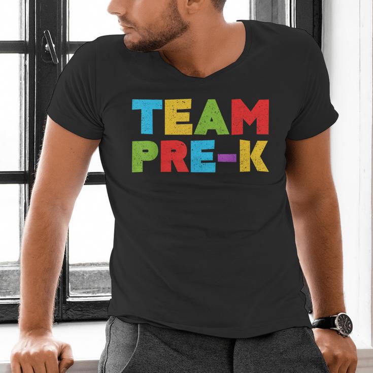 Team Pre-K Shirt Teacher Boy Girl Back To School Graduation Men's V-Neck T-Shirt