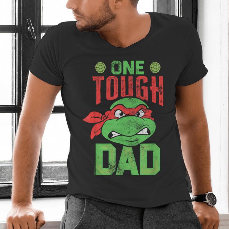 Teenage Mutant Ninja Turtles Father's Day One Tough Dad Men's V-Neck T-Shirt