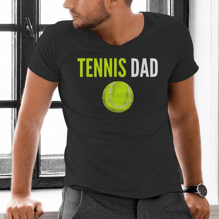 Tennis Dad For Men Tennis Dad Humor Tennis Lover Men's V-Neck T-Shirt