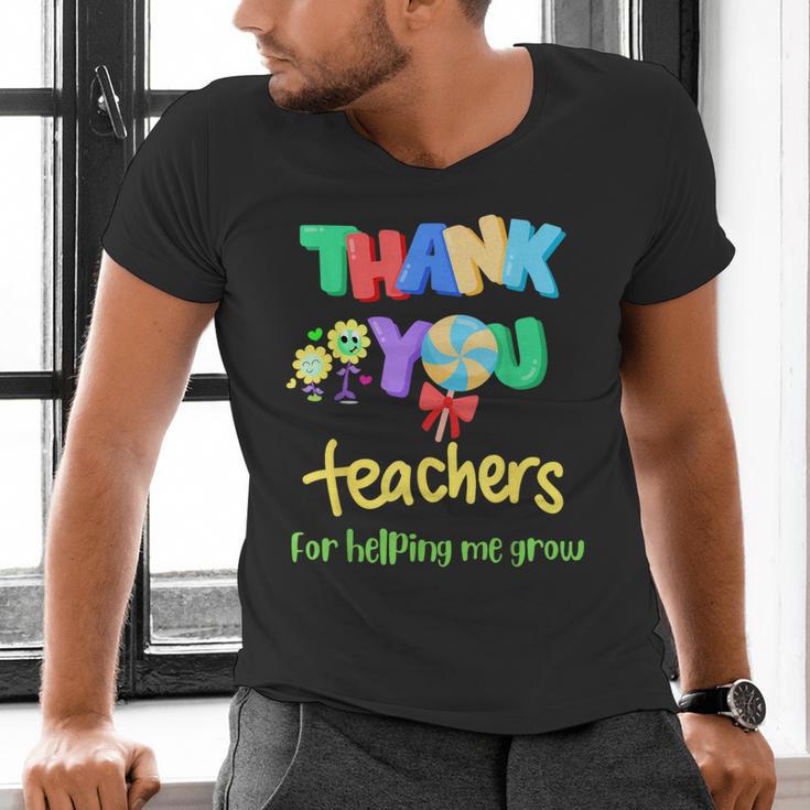 Thank You Teacher Appreciation Graduation Men Women Kids Men's V-Neck T-Shirt