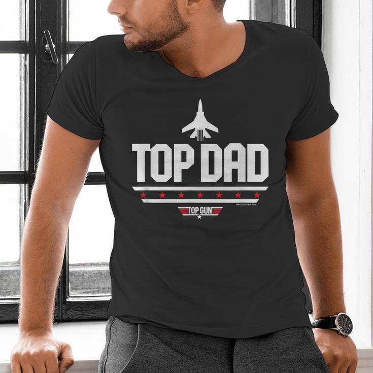 Top Gun Father's Day Top Dad Men's V-Neck T-Shirt