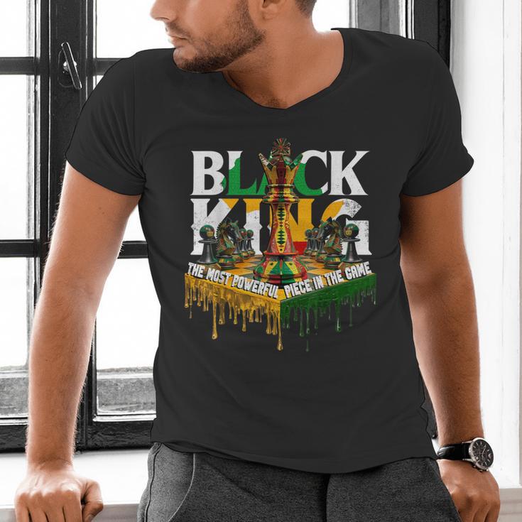 History I Am Black Man King Dad Melanin Men Women Men's V-Neck T-Shirt