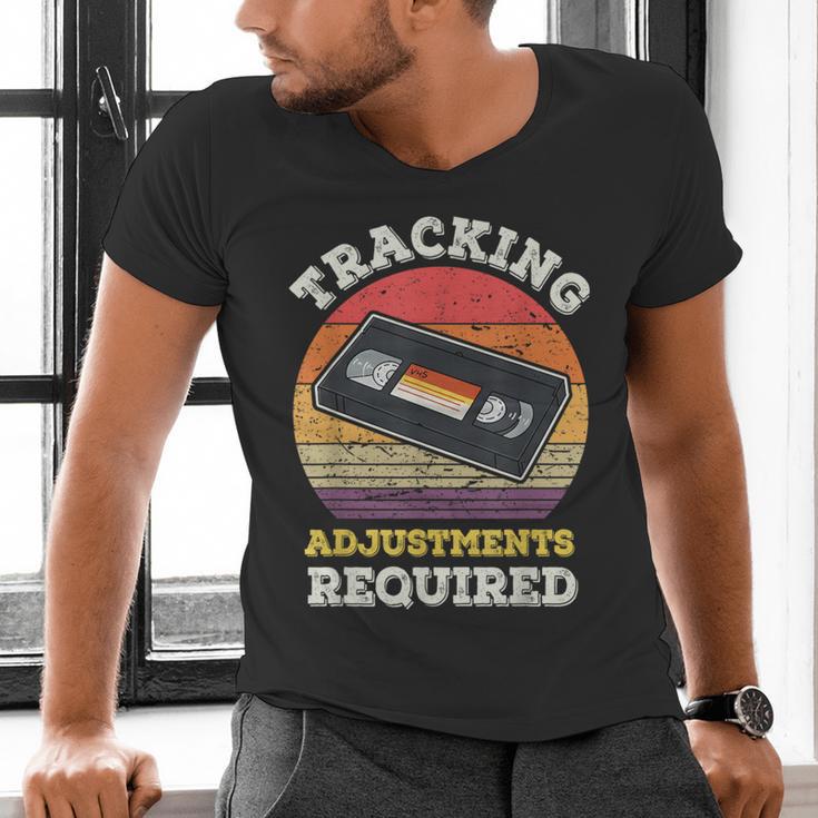 Tracking Adjustments Required Nostalgia VHS Retro Tape Men's V-Neck T-Shirt
