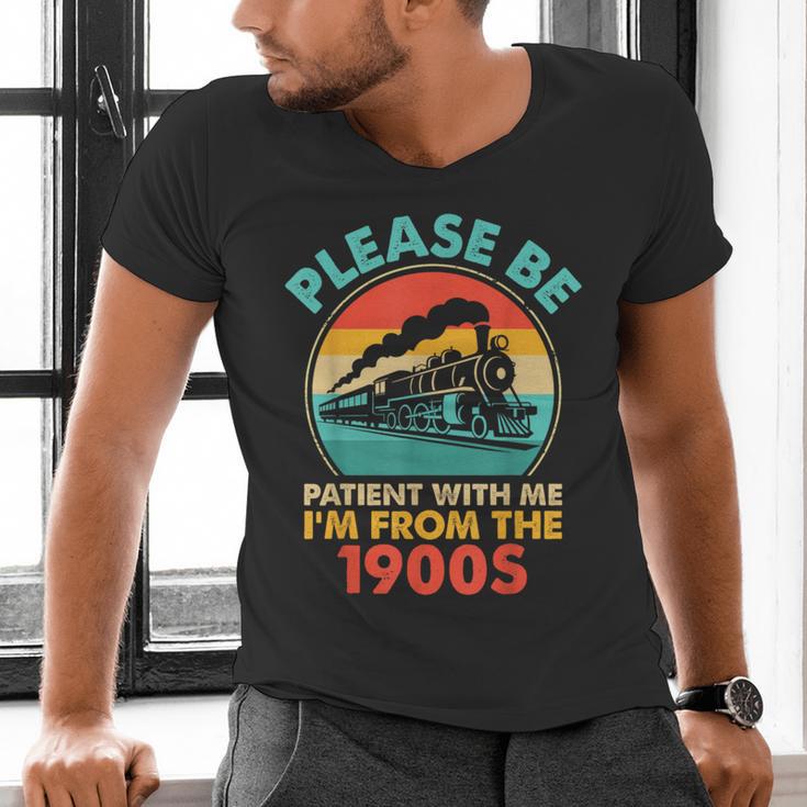 Train Please Be Patient I'm From The 1900s Men Men's V-Neck T-Shirt