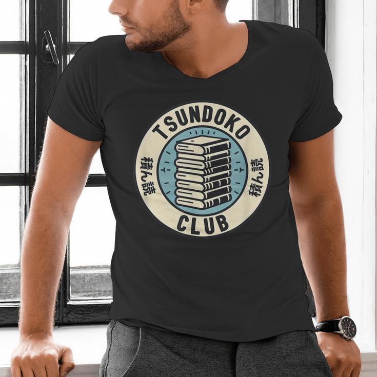 Tsundoku Club Book Lovers Bibliophile Booktok Reading Men's V-Neck T-Shirt Tsundoku Club Book Lovers Bibliophile Booktok Reading Men's V-Neck T-Shirt