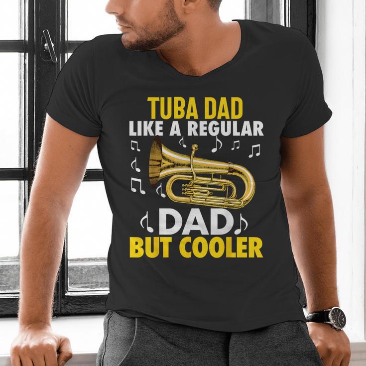 Tuba Player Men Dad Grandpa Marching Band Brass Tubist Men's V-Neck T-Shirt