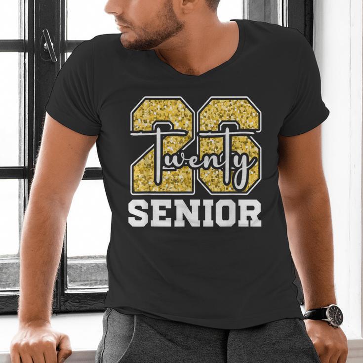Twenty 2026 Class Of 26 Seniors Back To School Graduation Men's V-Neck T-Shirt