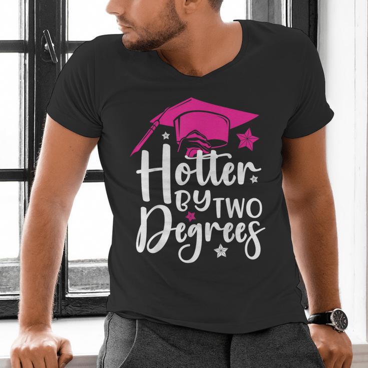 Two Degrees Hotter Graduation 2025 Diploma College Masters Men's V-Neck T-Shirt