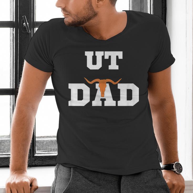 UT Austin Dad Shirt Ut Austin Dad Men's V-Neck T-Shirt