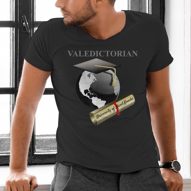 Valedictorian University Of Hard Knocks Graduation Tshirt Men's V-Neck T-Shirt