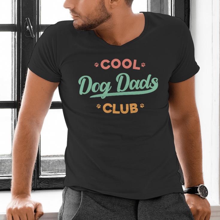 Vintage Cool Dog Dads Club Father's Day Dog Lover Men's V-Neck T-Shirt Vintage Cool Dog Dads Club Father's Day Dog Lover Men's V-Neck T-Shirt