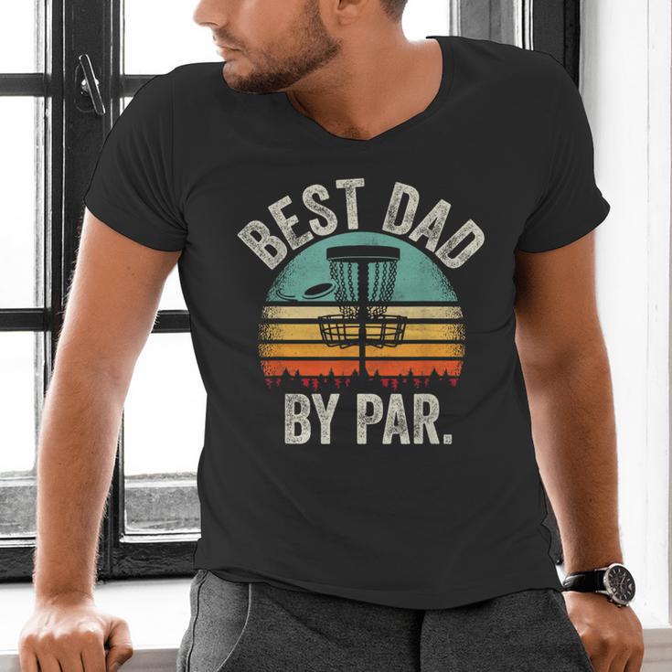 Vintage Disc Golf Dad Best Dad By Par Disk Golf Men's V-Neck T-Shirt Vintage Disc Golf Dad Best Dad By Par Disk Golf Men's V-Neck T-Shirt