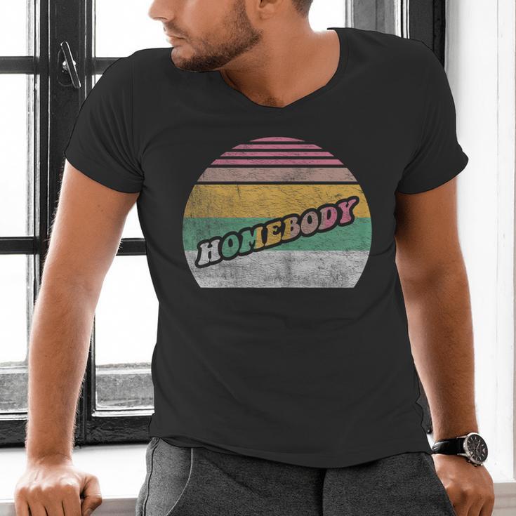 Vintage Homebody Shirt Stay At Home Quarantine Introvert Men's V-Neck T-Shirt Vintage Homebody Shirt Stay At Home Quarantine Introvert Men's V-Neck T-Shirt