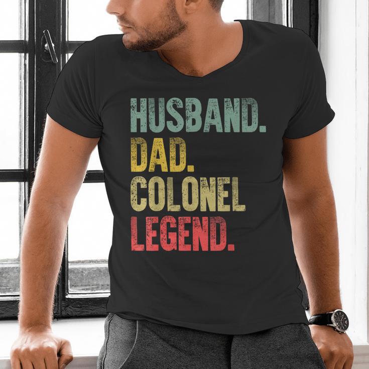 Vintage Husband Dad Colonel Legend Retro T-Shirt Men's V-Neck T-Shirt Vintage Husband Dad Colonel Legend Retro T-Shirt Men's V-Neck T-Shirt