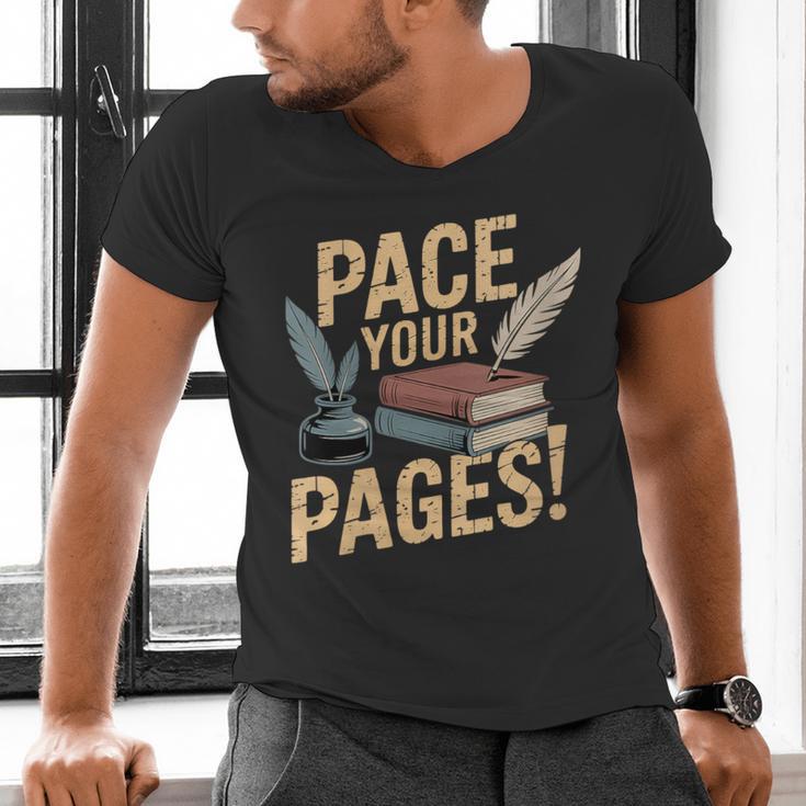 Vintage Literary Nostalgia Men's V-Neck T-Shirt Vintage Literary Nostalgia Men's V-Neck T-Shirt