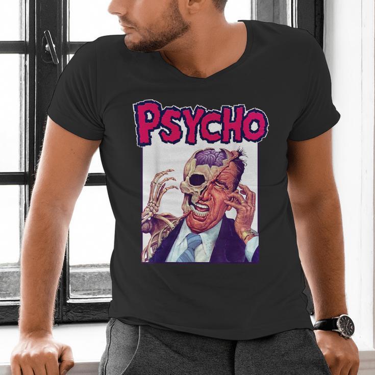 Vintage Movie Horror Poster Comic Book Graphic Film Night Men's V-Neck T-Shirt