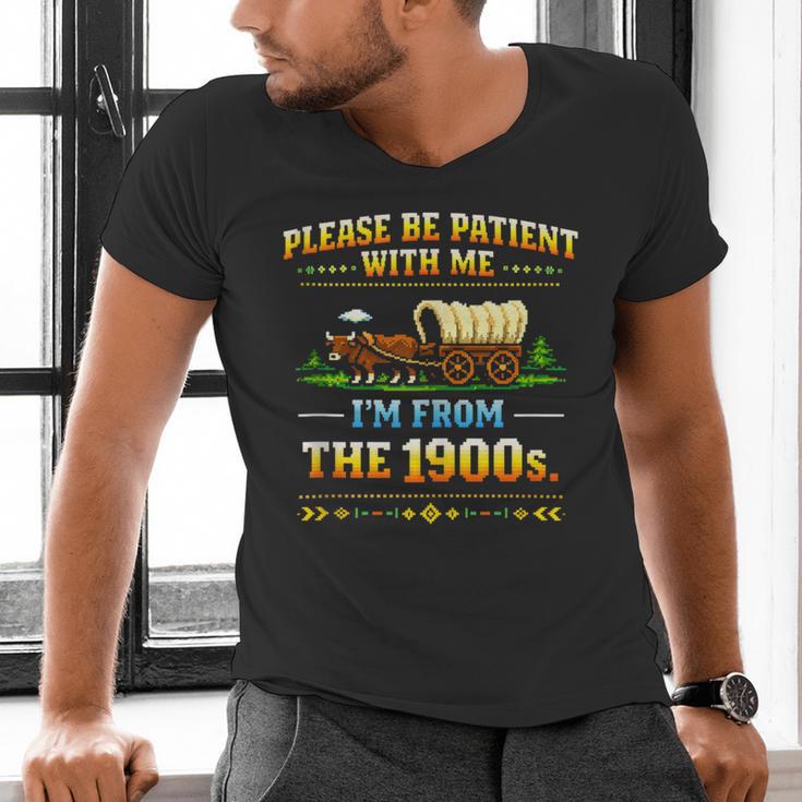Vintage Please Be Patient With Me I'm From The 1900s Men's V-Neck T-Shirt
