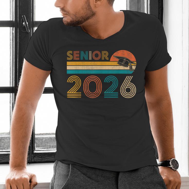 Vintage Senior 2026 Graduate Class Of 2026 Graduation Grad Men's V-Neck T-Shirt