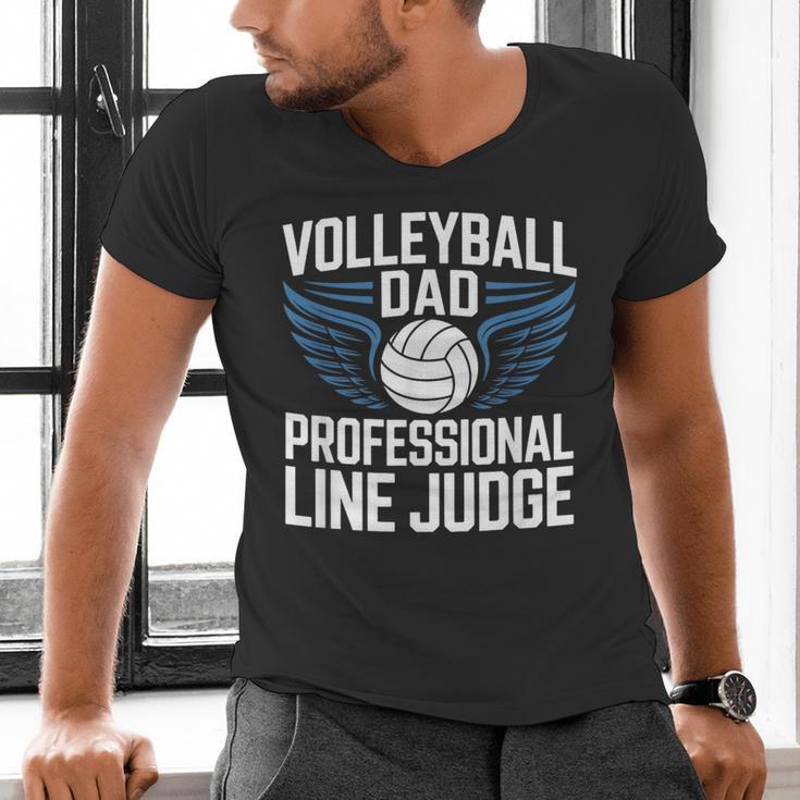 Volleyball Dad Professional Line Judge Volleyball Father Men's V-Neck T-Shirt