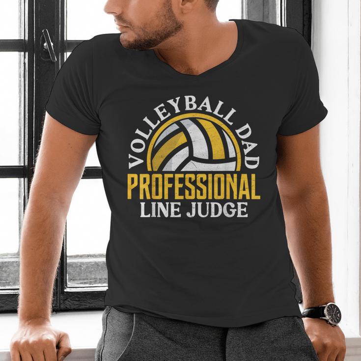 Volleyball Dad Professional Line Judge Volleyball Dad Men's V-Neck T-Shirt