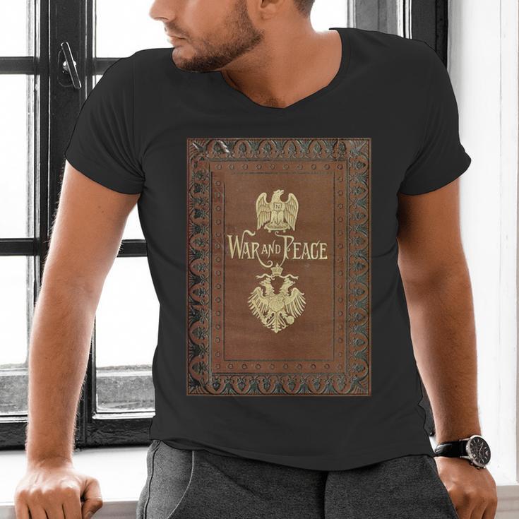War And Peace Book Cover Men's V-Neck T-Shirt