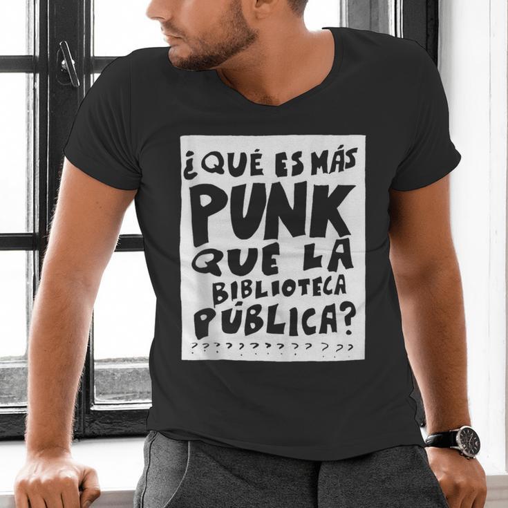 What's More Punk Than The Public Library Book Lover Men's V-Neck T-Shirt
