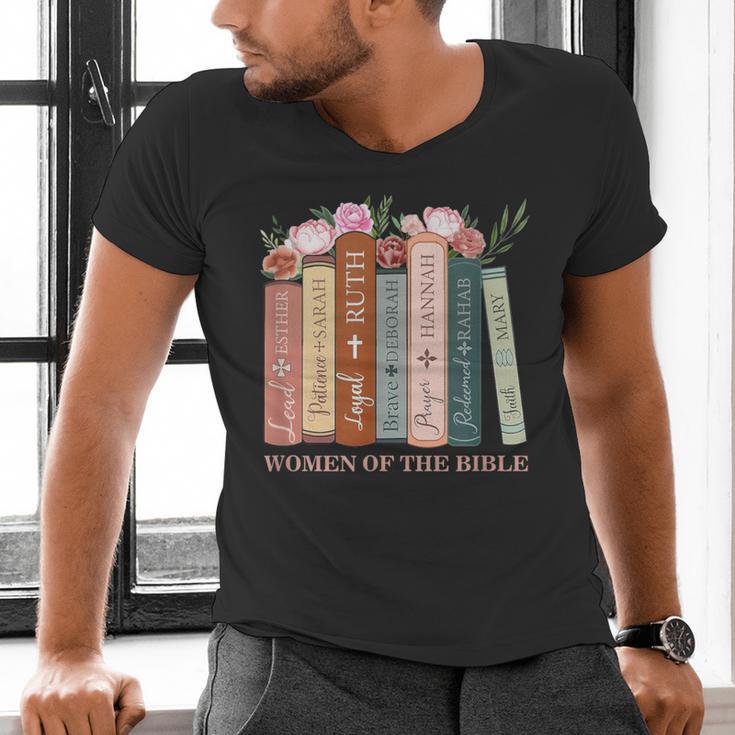 Women Of The Bible Christian Books Full Color Men's V-Neck T-Shirt