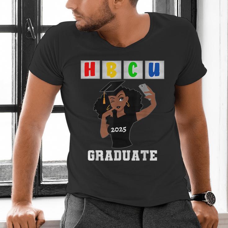 Women HBCU Grad 2025 College Graduation Apparel Men's V-Neck T-Shirt
