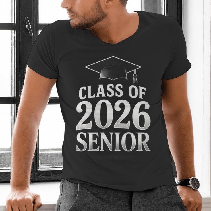 Women's Class Of 2026 Senior Graduation School College Men's V-Neck T-Shirt