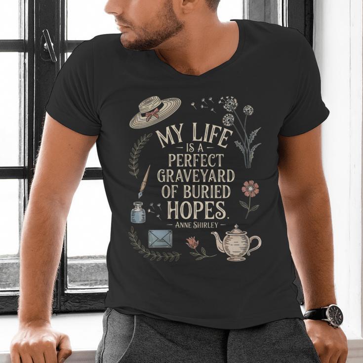Women's Dramatic Book Lover Quote Men's V-Neck T-Shirt