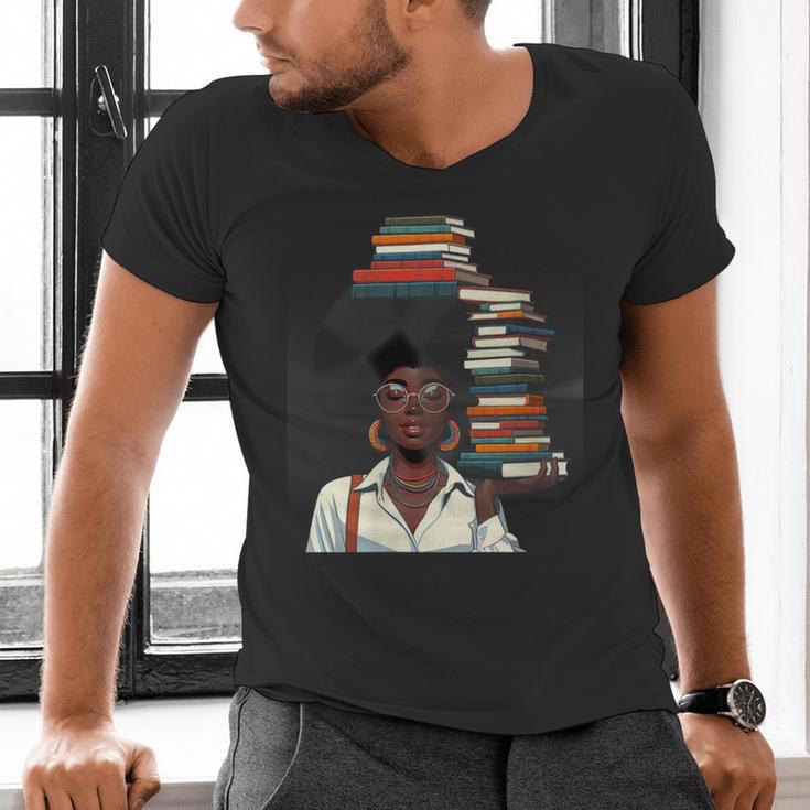 Women's Education Is Freedom Teacher Books Black History Month Men's V-Neck T-Shirt Women's Education Is Freedom Teacher Books Black History Month Men's V-Neck T-Shirt