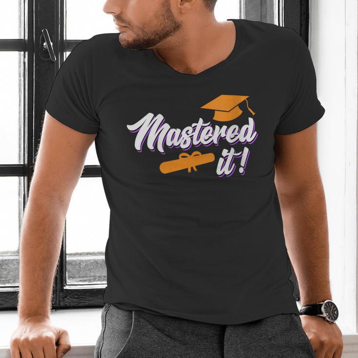 Women's Master Graduation 2026 Mastered It Master's Degree Men's V-Neck T-Shirt