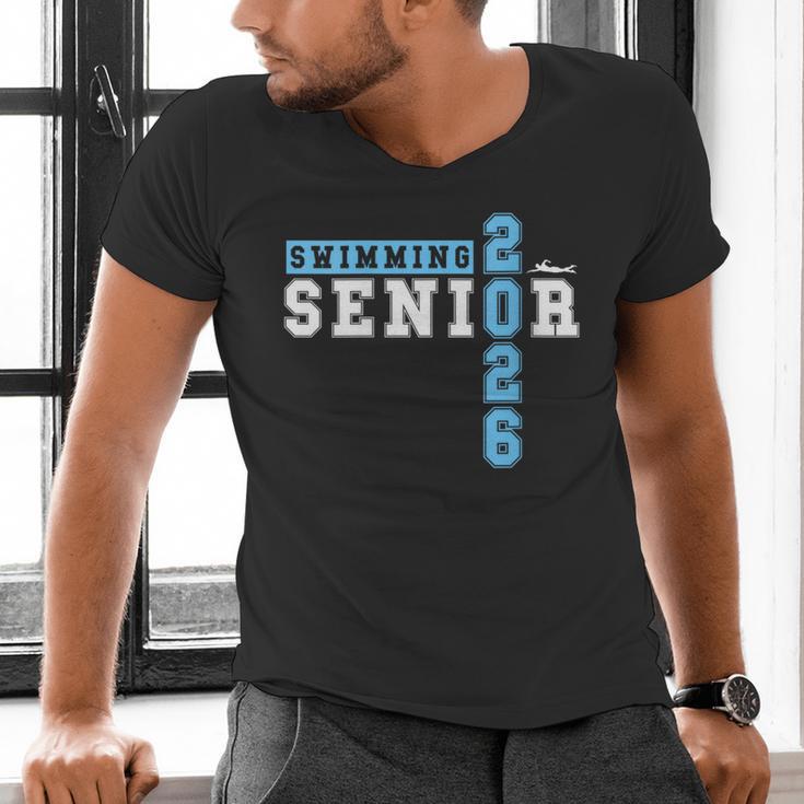Women's Swimming Senior Night Swim Senior 2026 Graduation 39 Men's V-Neck T-Shirt