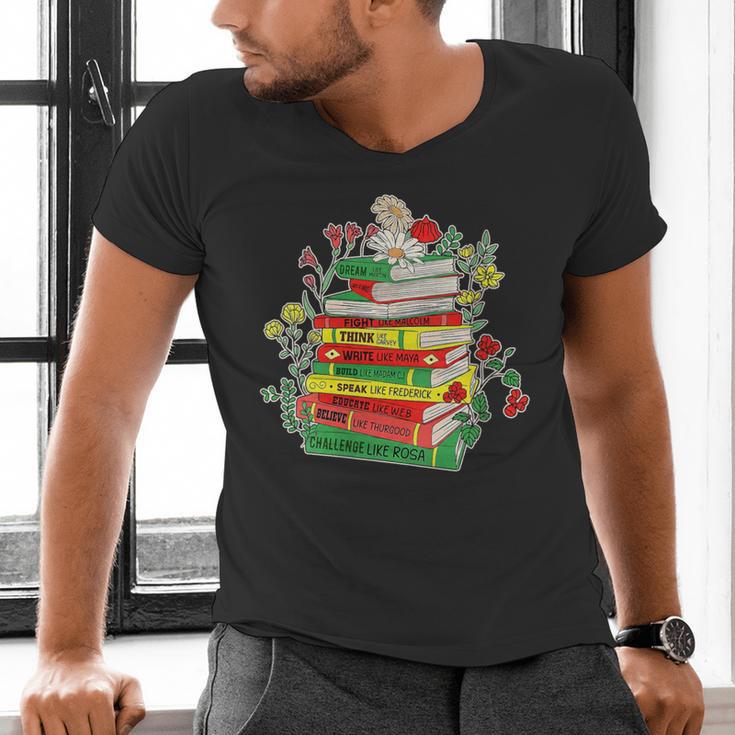 Women's History Month Black History Shirts Book Lover Teacher Men's V-Neck T-Shirt Women's History Month Black History Shirts Book Lover Teacher Men's V-Neck T-Shirt