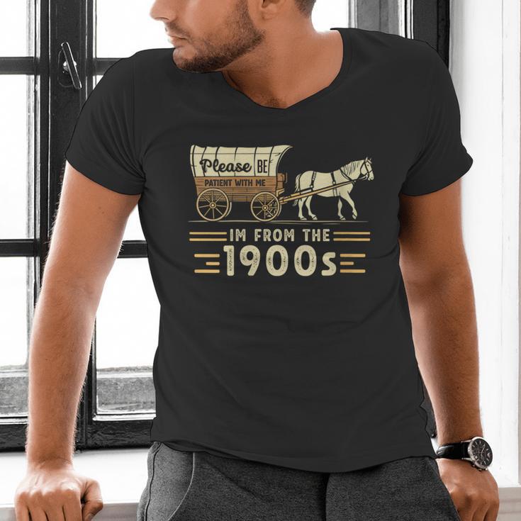 Women's Vintage Please Be Patient With Me I'm From The 1900s Men's V-Neck T-Shirt