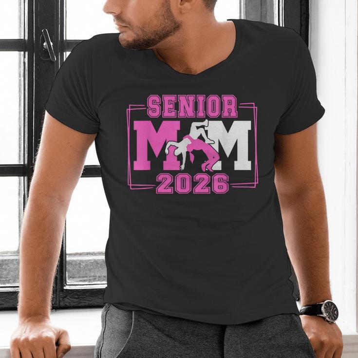 Wrestling Senior Mom Wrestling Senior 2026 Graduation Men's V-Neck T-Shirt