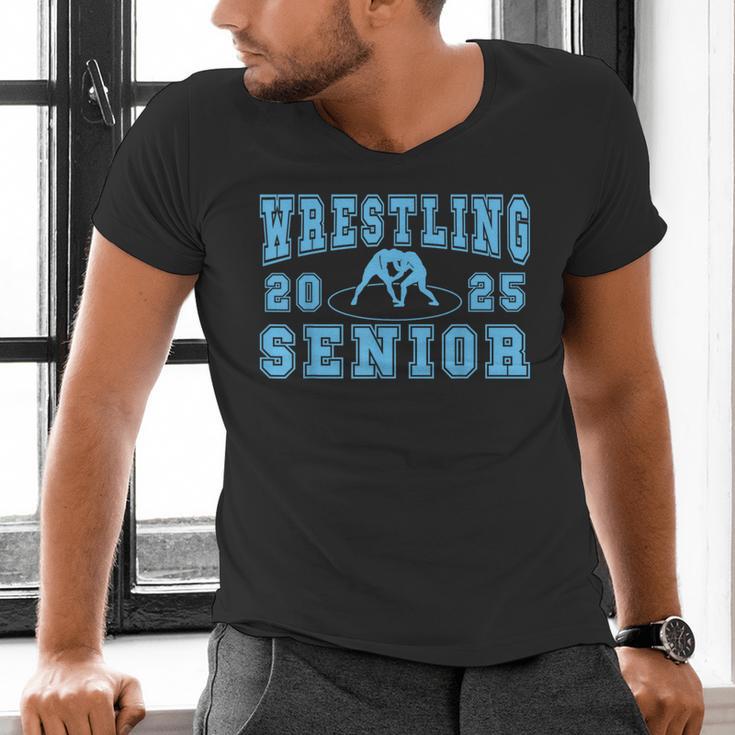Wrestling Senior Night Wrestling Senior 2025 Graduation 38 Men's V-Neck T-Shirt